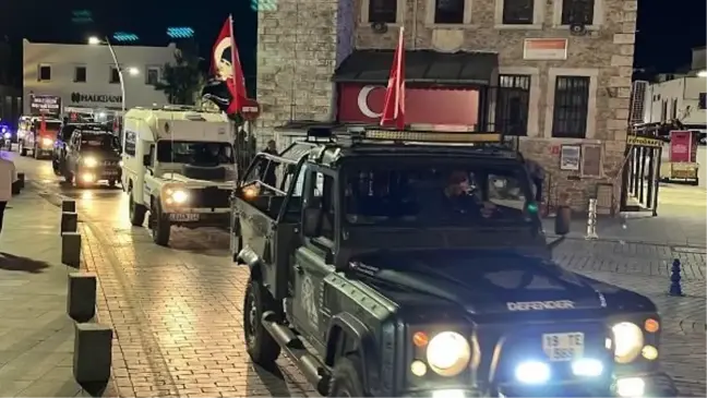 Bodrum Offroad Kulübü, Pençe Kilit Harekatı'nda şehit olan askerler için konvoy düzenledi