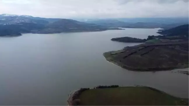 Kaz Dağları'ndan beslenen Bayramiç Barajı'nın su seviyesi yüzde 88'e çıktı