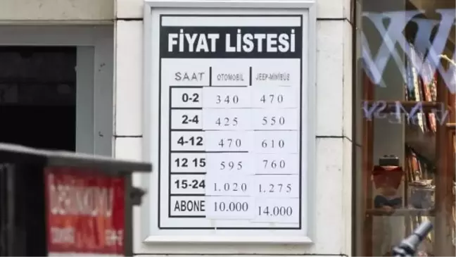 İstanbul'da Otopark Ücretleri Yüksek Tepkisi