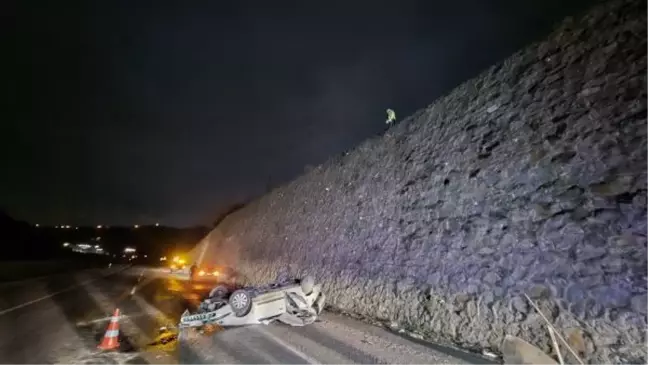 Zonguldak'ta Otomobil İstinat Duvarından Düştü: 2 Ölü, 1 Yaralı