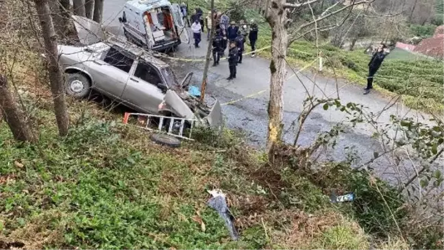 Rampadan İnen Otomobil Ağaca Çarptı: 1 Ölü