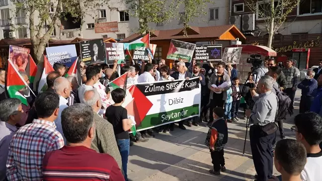 Adıyaman'da İsrail'in Gazze'ye yönelik saldırıları kınandı