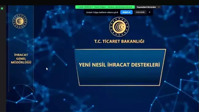 Ticaret Bakanlığı İhracat Süreçleri ve Devlet Destekleri Eğitimi Gerçekleşti