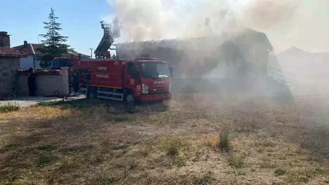 Konya'da çıkan yangında anne ve oğlu hayatını kaybetti