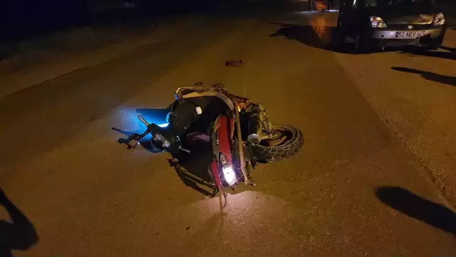 Amasya'da otomobil ile motosiklet çarpıştı: 2 yaralı