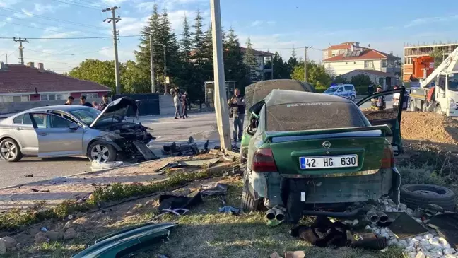 Konya'da Trafik Kazası: 4 Yaralı