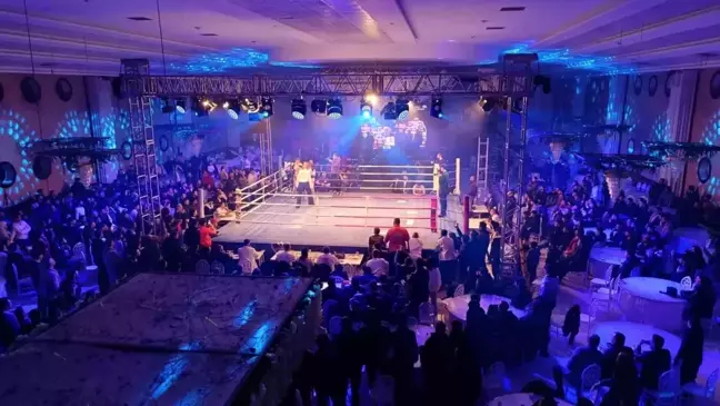 Batman'da Düğün Salonunda Kick Boks Organizasyonu Düzenlendi