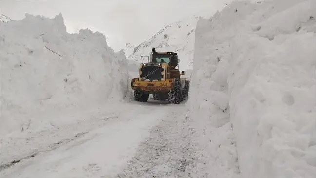 Yüksekova'da Çığ Temizlendi, Yol Ulaşıma Açıldı