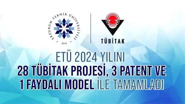 Erzurum Teknik Üniversitesi 2024'te TÜBİTAK'tan Desteklenen Projelerle Bilim Faaliyetlerine Devam Ediyor