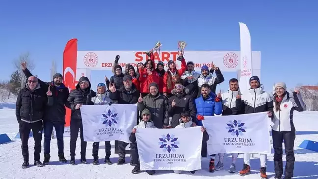 Erzurum Teknik Üniversitesi Kayaklı Koşu Şampiyonası'nda Şampiyon