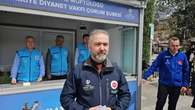 Türkiye Diyanet Vakfı Çorum'da Kurban Bağış Standı Açtı