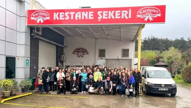 Görükle MTAL Öğrencileri Kestane Şekeri Üretimini İnceledi