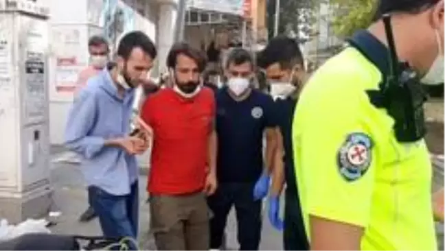 Otomobile çarpmamak için motosikleti devirdi: 1 yaralı