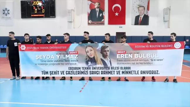 Erzurum'da şehitler Bülbül ve Yılmaz adına futsal turnuvası