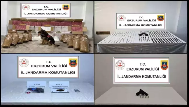 Erzurum'da Uyuşturucu ve Kaçakçılığa Yönelik Operasyonlar: 36 Şüpheli Tutuklandı