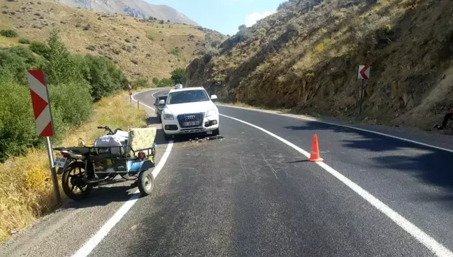 Son Dakika | Otomobil ile sepetli motosiklet çarpıştı: 2 yaralı