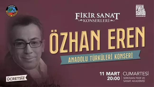 Serdivan Fikir ve Sanat, Yönetmen Eren'i Ağırlayacak