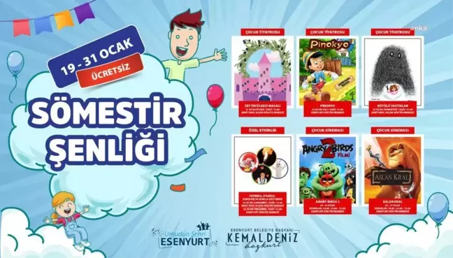 Esenyurt Belediyesi Öğrenciler İçin Sömestir Şenliği Düzenliyor