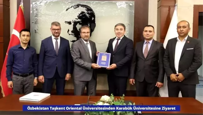 Özbekistan Taşkent Oriental Üniversitesi Rektörü Karabük Üniversitesini Ziyaret Etti