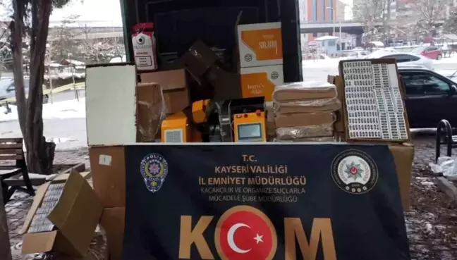 Kayseri'de Kaçakçılık Operasyonu: 103 Bin Doldurulmuş Makaron Ele Geçirildi