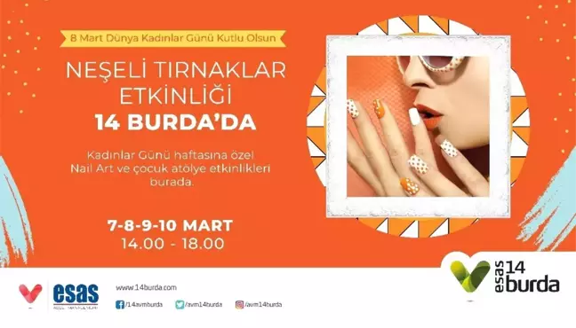 Esas 14 Burda Avm'den Kadınlar Güne'ne Özel 'Neşeli Tırnaklar Etkinliği'
