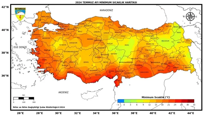 2024 Temmuz Ayı Türkiye'nin En Sıcak Temmuz Ayı Olarak Kaydedildi