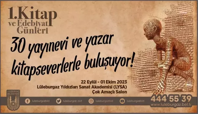 Lüleburgaz'da 1. Kitap ve Edebiyat Günleri Başlıyor