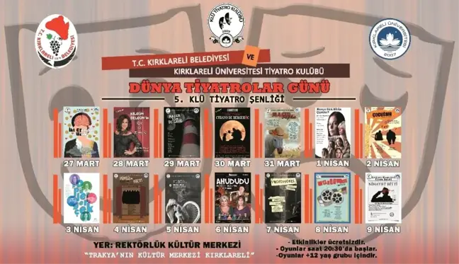 Kırklareli'nde Tiyatro Şenliği