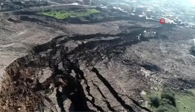 Heyelan alanı afet bölgesi kabul edildi