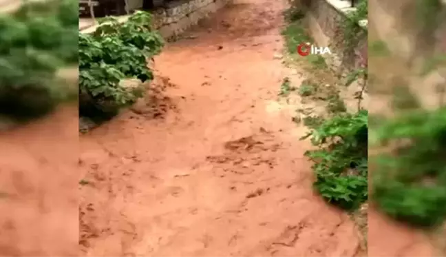 Nallıhan'da yağmur sonrası su baskınları yaşandı