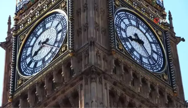 160 Yaşına Giren Dünyaca Ünlü Saat Kulesi Bigben'in Restorasyonu Sürüyor