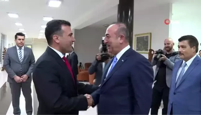 Çavuşoğlu, Kuzey Makedonya Başbakanı Zaev Tarafından Kabul Edildi