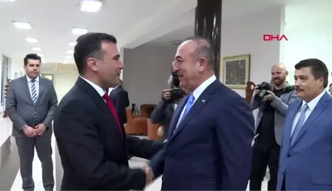 Çavuşoğlu, Kuzey Makedonya Başbakanı Zoran Zaev ile görüştü