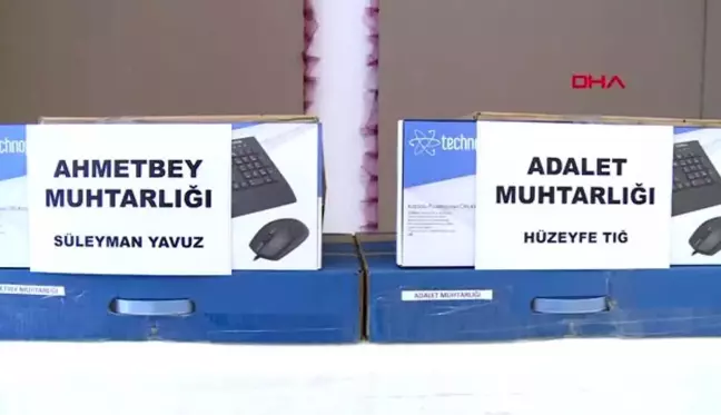 Osmangazi Belediyesi'nden muhtarlara bilgisayar