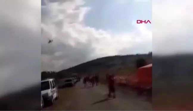 Kanyonda bacağı kırılan kadın, askeri helikopterle kurtarıldı