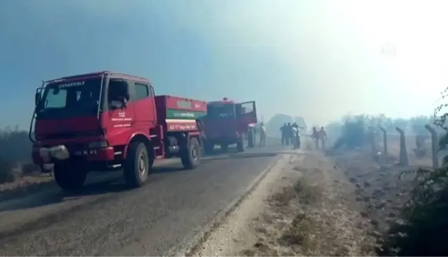 Makilik alanda çıkan yangın söndürüldü