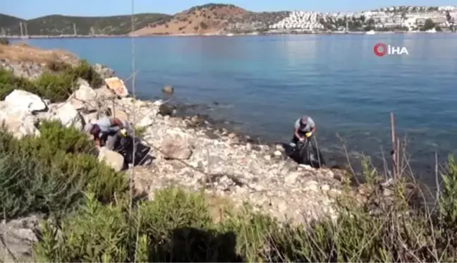 Kaymakam, belediye başkanı, başsavcı ve hükümlüler çöp topladı, turistler şaştı kaldı