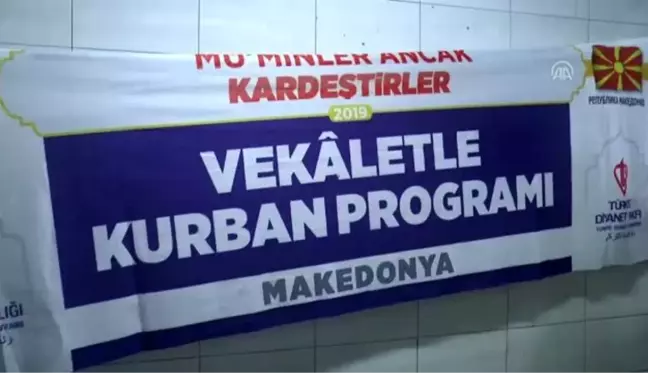 Kuzey Makedonya'da kurban bağışı