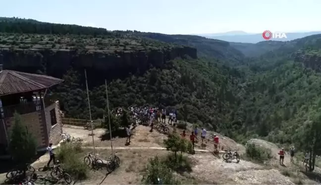 Uluslararası festivale katılanlar Sırçalı Kanyonuna hayran kaldı