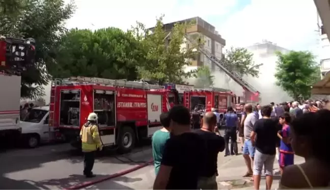 Maltepe'de iş yeri yangını