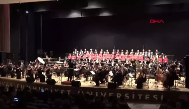 Cumhurbaşkanlığı senfoni orkestrası sivas'ta konser verdi