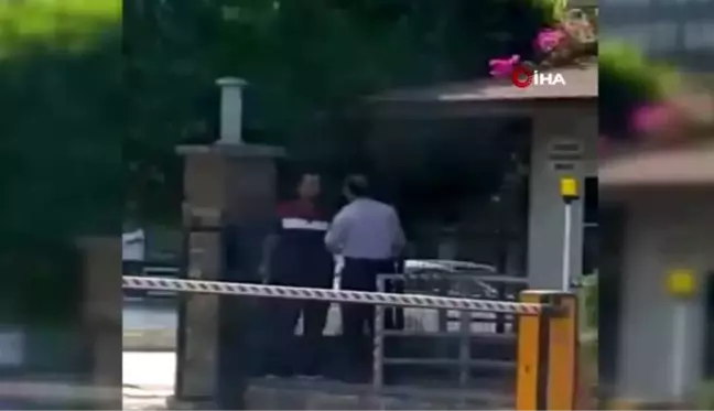 İşçinin, silahla daire başkanlığını basma anı kamerada