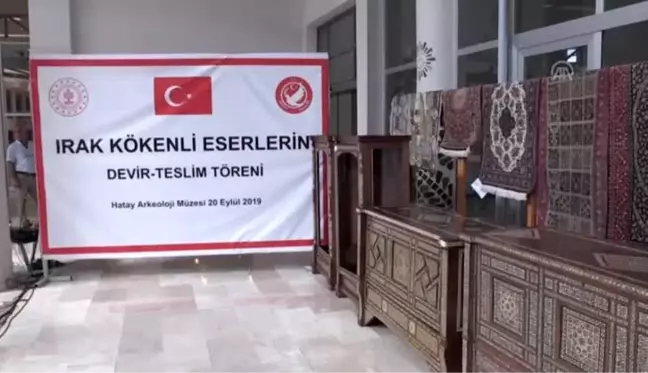 Türkiye sınırında yakalanan eserler Irak'a iade edildi