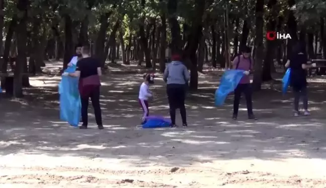 Ergene Belediyesi gönüllülerle el ele verdi, Velimeşe Korusu'nu temizledi