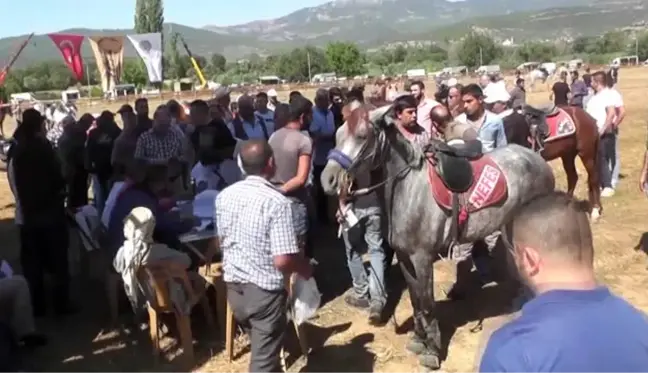 Ödemiş'te rahvan atlar yarıştı