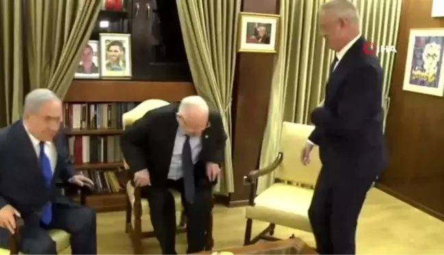 İsrail Cumhurbaşkanı Rivlin, Gantz ve Netanyahu ile Görüştü