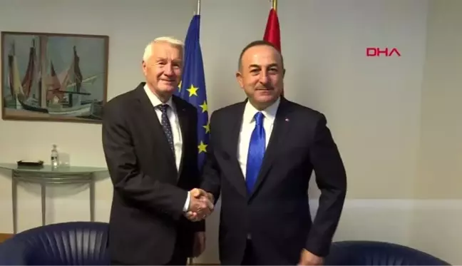 Çavuşoğlu, avrupa konseyi eski genel sekreteri jagland ile görüştü