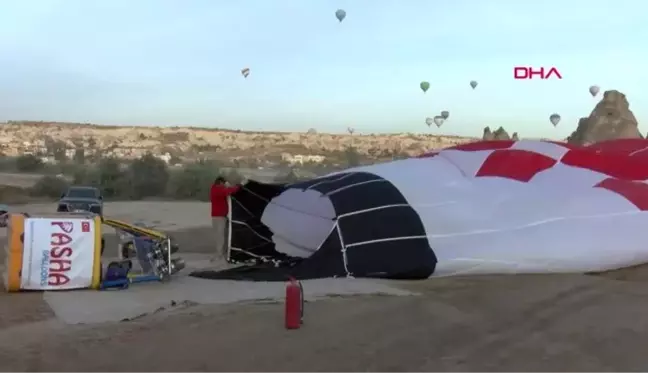 Nevşehir türkiye'nin ilk yerli sıcak hava balonu, kapadokya semalarında