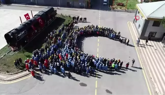 TÜDEMSAŞ'tan Bozkurt lokomotifi önünde Fetih duası