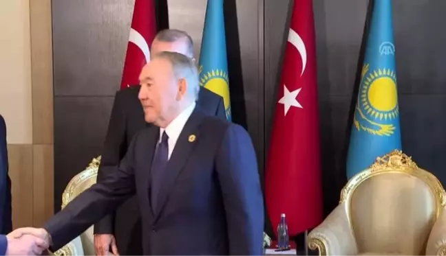 Cumhurbaşkanı Erdoğan, Kazakistan Kurucu Cumhurbaşkanı Nazarbayev ile görüştü